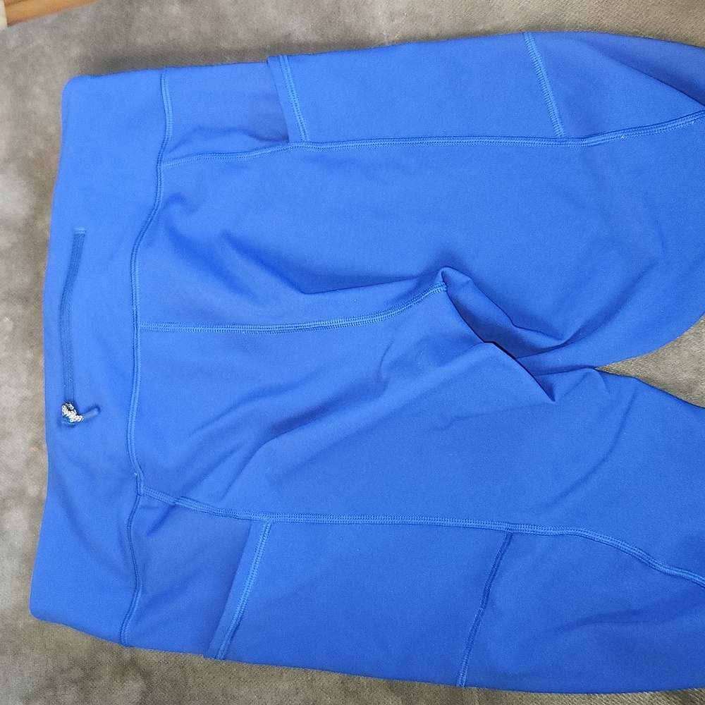 Lululemon Athletica Tight Stuff Tight || Jet Stream Blue 25" Leggings 10 - Picture 16 of 16